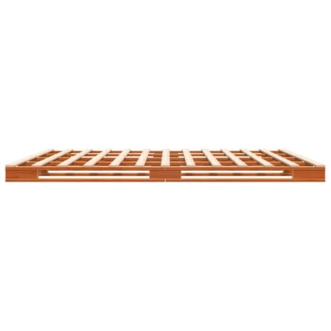 Palletbed massief grenenhout wasbruin 180x200 cm 5