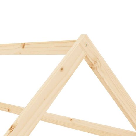 Kinderbedframe massief grenenhout 70x140 cm 6