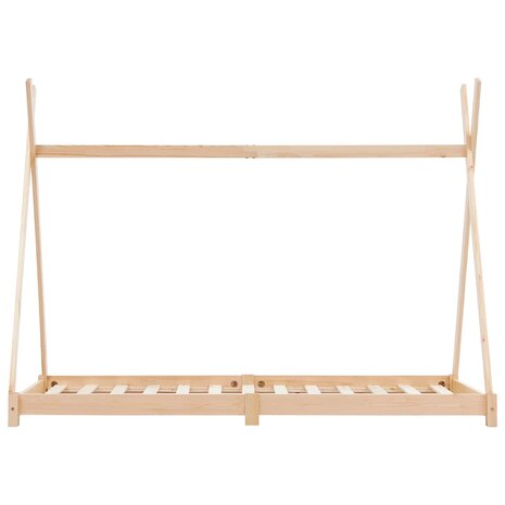 Kinderbedframe massief grenenhout 80x160 cm 3