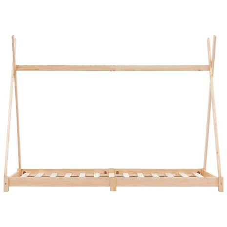 Kinderbedframe massief grenenhout 90x200 cm 3