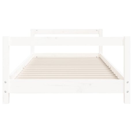 Kinderbedframe 80x200 cm massief grenenhout wit 4