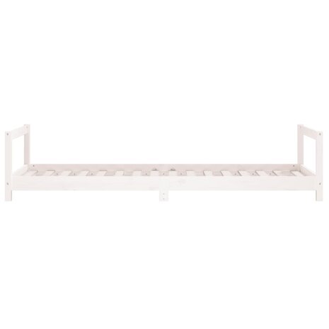 Kinderbedframe 80x200 cm massief grenenhout wit 5