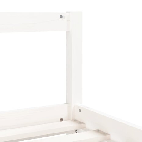 Kinderbedframe 80x200 cm massief grenenhout wit 7