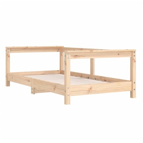 Kinderbedframe 70x140 cm massief grenenhout 3