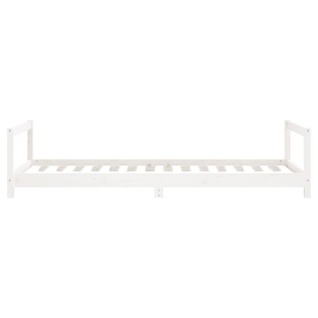 Kinderbedframe 90x190 cm massief grenenhout wit 5