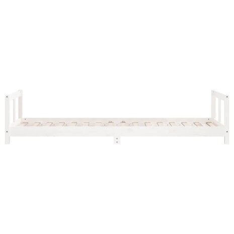 Kinderbedframe 80x200 cm massief grenenhout wit 5