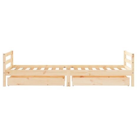 Kinderbedframe met lades 80x200 cm massief grenenhout 6