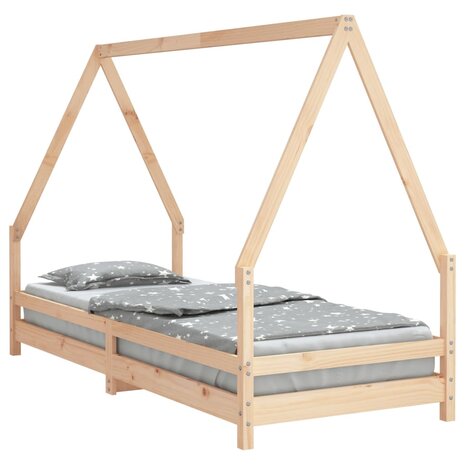 Kinderbedframe 80x200 cm massief grenenhout  2