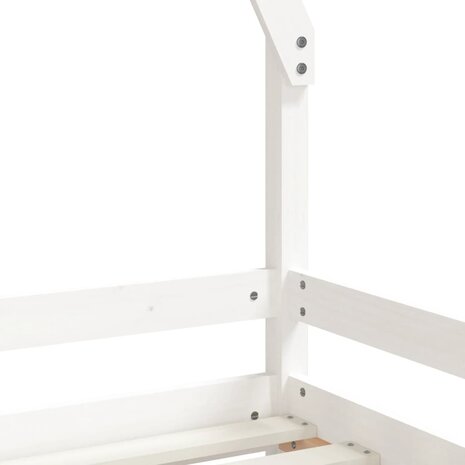 Kinderbedframe 80x200 cm massief grenenhout wit 7
