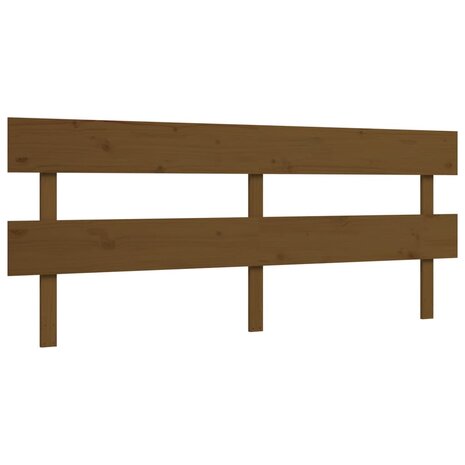 Seniorenbed met hoofdbord massief hout honingbruin 200x200 cm 8