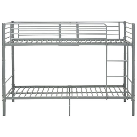 Stapelbed metaal grijs 90x200 cm 3