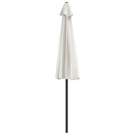 Balkonparasol half met aluminium paal 270x144 cm zandkleurig 5