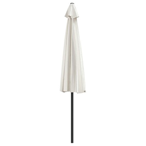 Balkonparasol half met aluminium paal 300x155 cm zandkleurig 5