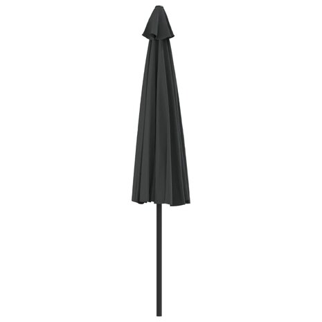 Balkonparasol half met aluminium paal 300x155 cm antraciet 5
