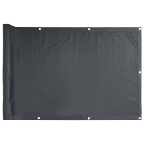 Balkonscherm 75x500 cm oxford stof antraciet 2