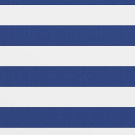 Balkonscherm 120x500 cm oxford stof wit en blauw 2