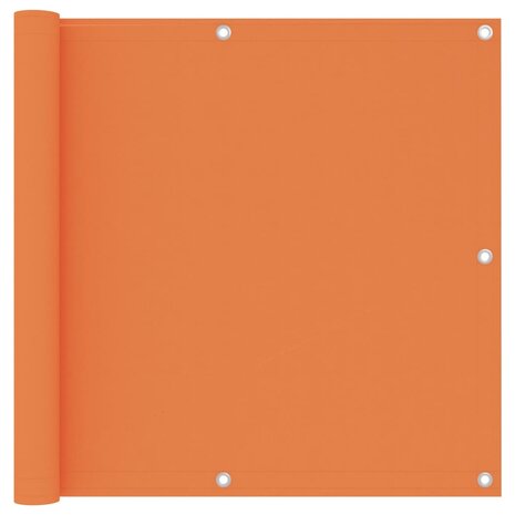 Balkonscherm 90x500 cm oxford stof oranje 1