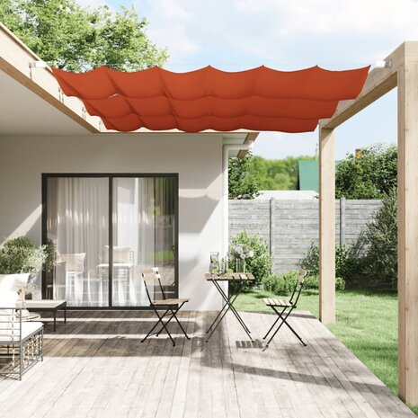 Luifel verticaal 60x360 cm oxford stof terracottakleurig 1