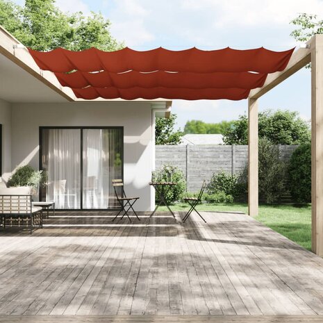 Luifel verticaal 140x360 cm oxford stof terracottakleurig 1