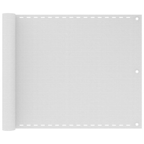 Balkonscherm 75x300 cm HDPE wit 1