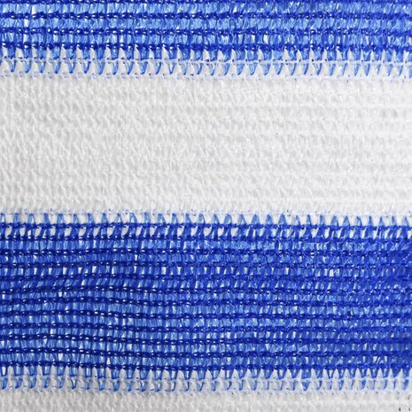 Balkonscherm 90x500 cm HDPE blauw en wit 3