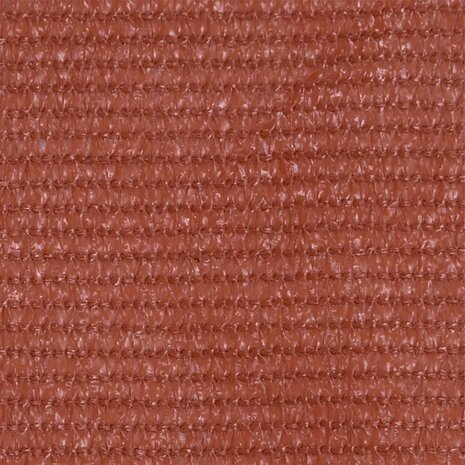 Balkonscherm 90x400 cm HDPE terracottakleurig 2