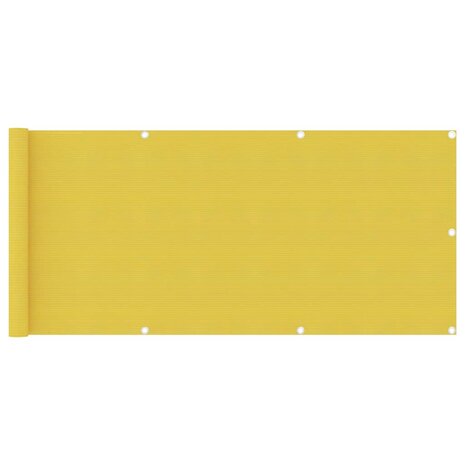 Balkonscherm 75x400 cm HDPE geel 1