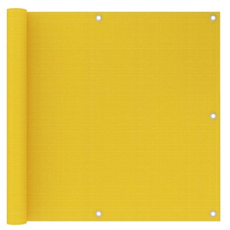 Balkonscherm 90x300 cm HDPE geel 1