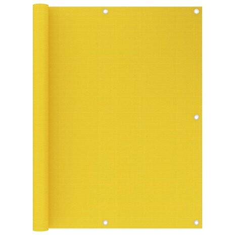 Balkonscherm 120x300 cm HDPE geel 1