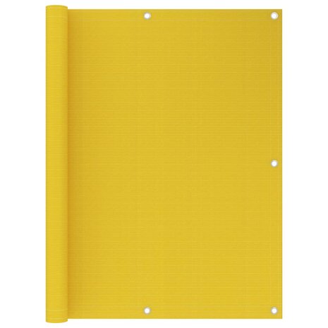 Balkonscherm 120x400 cm HDPE geel 1