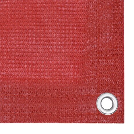 Balkonscherm 120x400 cm HDPE rood 3
