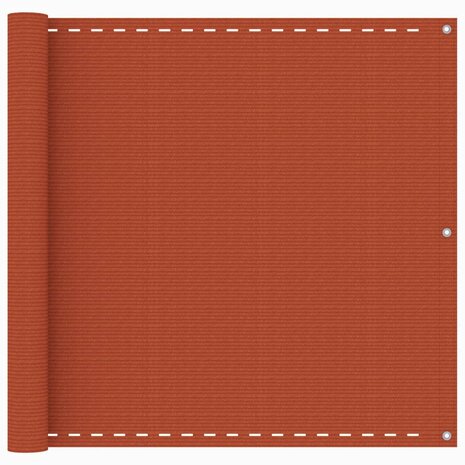 Balkonscherm 90x500 cm HDPE oranje 1