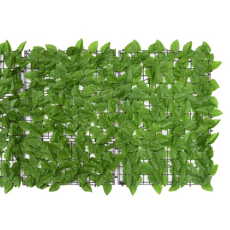 Balkonscherm met groene bladeren 200x75 cm 3