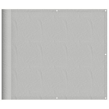 Balkonscherm 90x400 cm 100% oxford polyester lichtgrijs 2