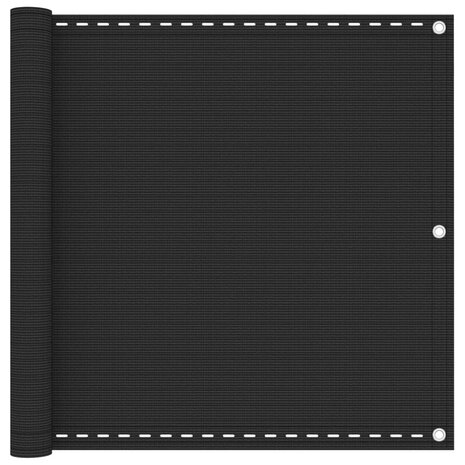 Balkonscherm HDPE 90x400 cm antraciet 1