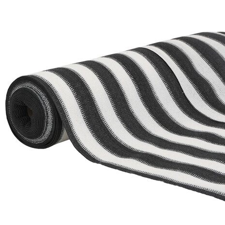 Privacynet 75 g/m² 1,8x50 m HDPE antracietkleurig en wit 3