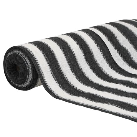 Privacynet 75 g/m² 2x25 m HDPE antracietkleurig en wit 3