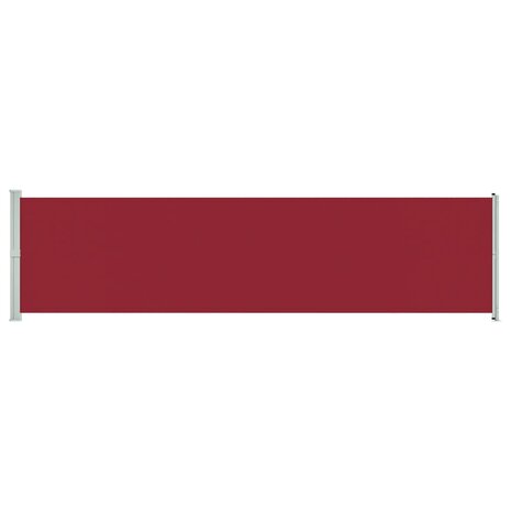 Tuinscherm uittrekbaar 600x160 cm rood 2