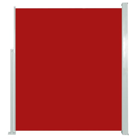 Tuinscherm uittrekbaar 160x300 cm rood 2