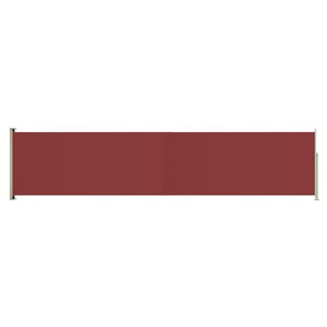 Tuinscherm uittrekbaar 140x600 cm rood 2