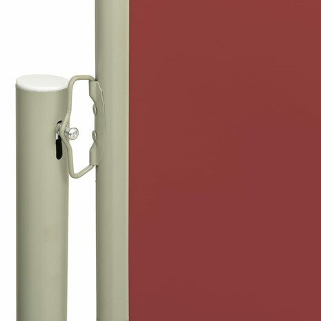 Tuinscherm uittrekbaar 140x600 cm rood 3