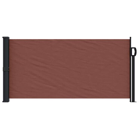 Windscherm uittrekbaar 100x300 cm bruin 3