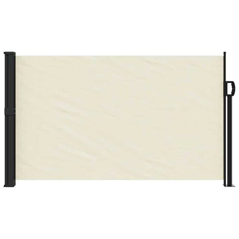 Windscherm uittrekbaar 117x300 cm crèmekleurig 3