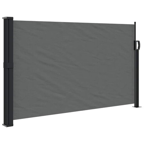 Windscherm uittrekbaar 117x300 cm antracietkleurig 2