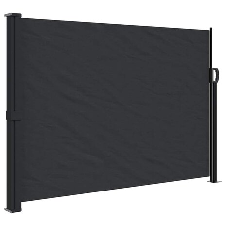 Windscherm uittrekbaar 140x300 cm zwart 2