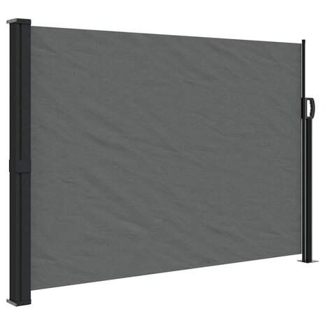 Windscherm uittrekbaar 140x300 cm antracietkleurig 2