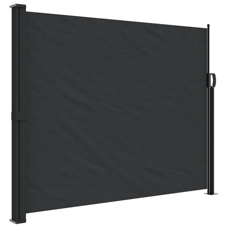 Windscherm uittrekbaar 160x300 cm zwart 2