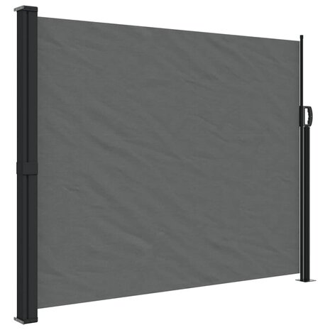 Windscherm uittrekbaar 160x300 cm antracietkleurig 2