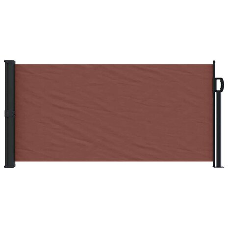 Windscherm uittrekbaar 100x500 cm bruin 3