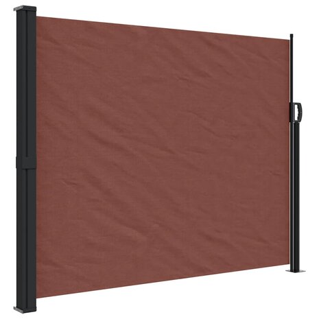 Windscherm uittrekbaar 160x500 cm bruin 2